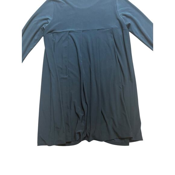 Sun Kim Jersey Draping Navy Blue Dress‎ Pleating on Back Pockets Medium - Picture 6 of 6